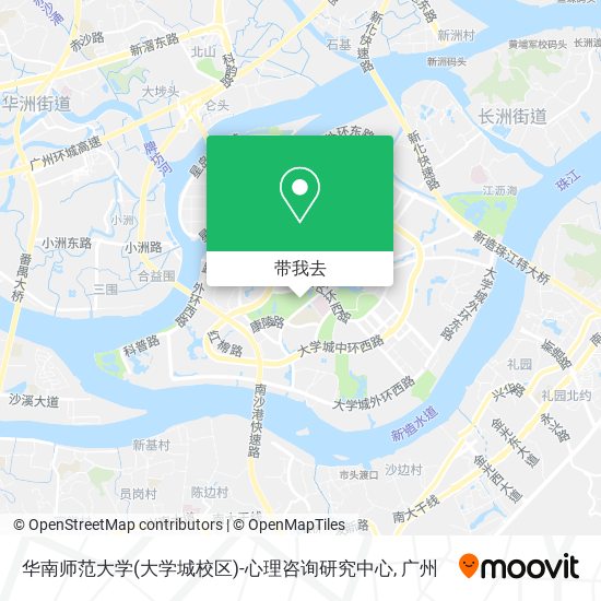 华南师范大学(大学城校区)-心理咨询研究中心地图