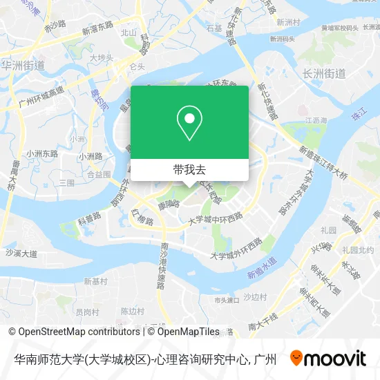 华南师范大学(大学城校区)-心理咨询研究中心地图