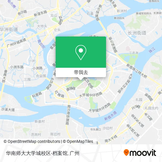 华南师大大学城校区-档案馆地图