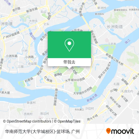 华南师范大学(大学城校区)-篮球场地图