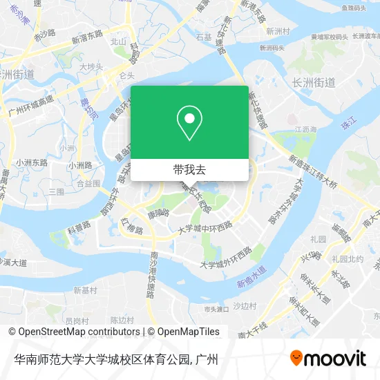 华南师范大学大学城校区体育公园地图