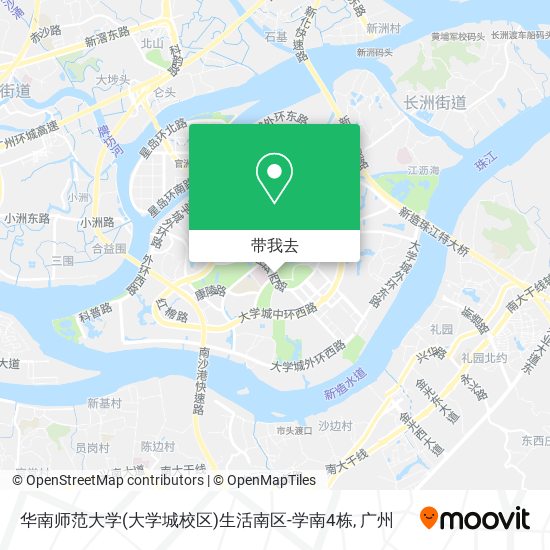 华南师范大学(大学城校区)生活南区-学南4栋地图