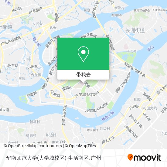 华南师范大学(大学城校区)-生活南区地图