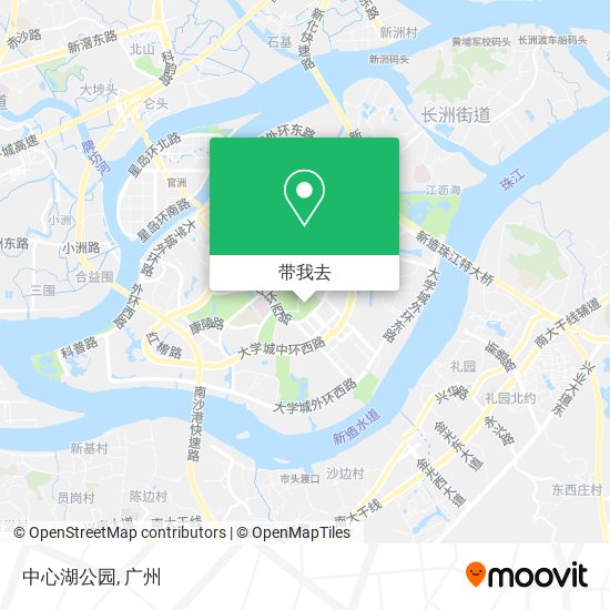 中心湖公园地图