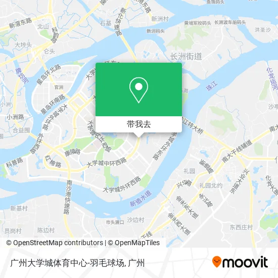 广州大学城体育中心-羽毛球场地图