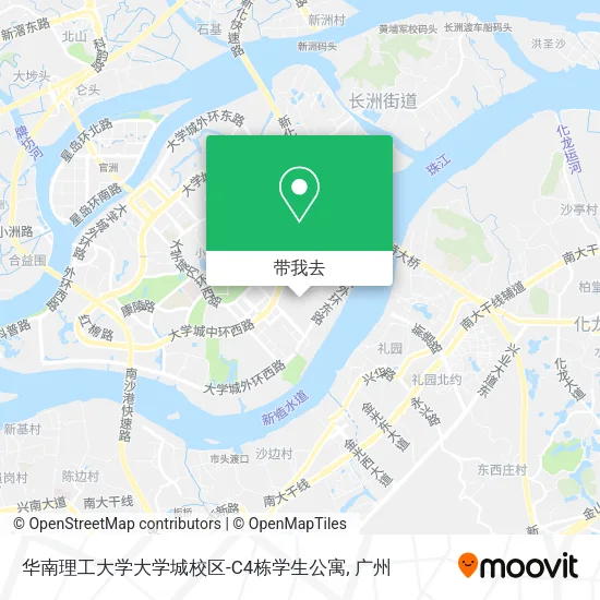 华南理工大学大学城校区-C4栋学生公寓地图