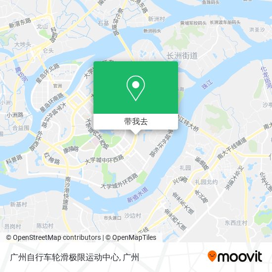广州自行车轮滑极限运动中心地图