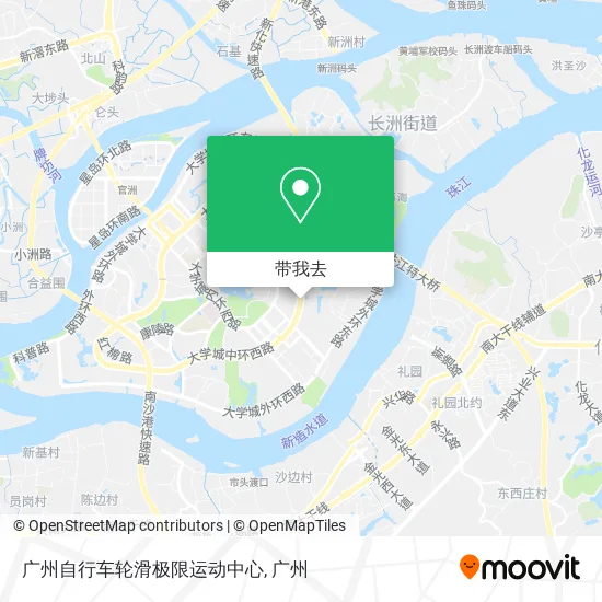 广州自行车轮滑极限运动中心地图