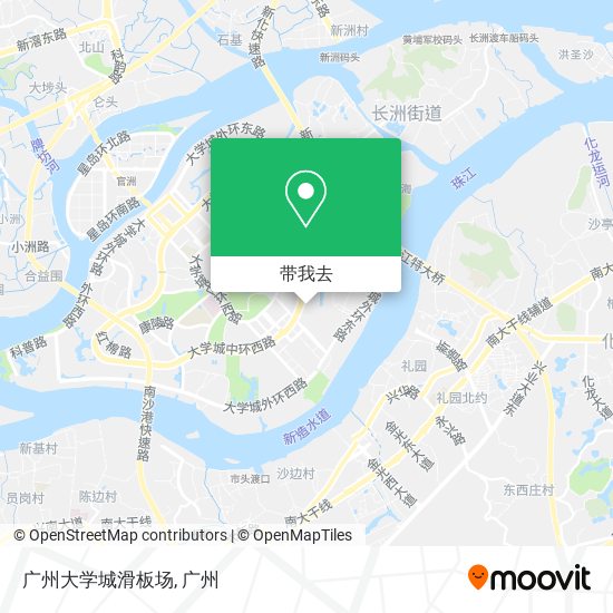 广州大学城滑板场地图