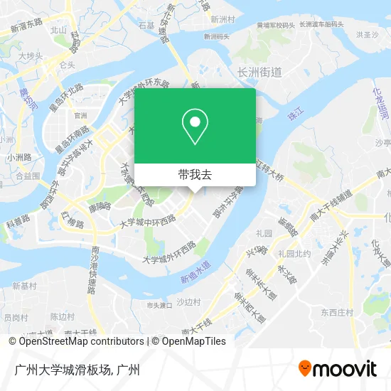 广州大学城滑板场地图