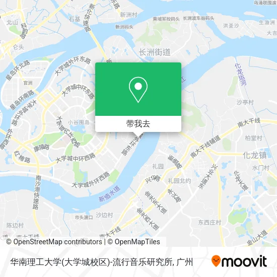 华南理工大学(大学城校区)-流行音乐研究所地图