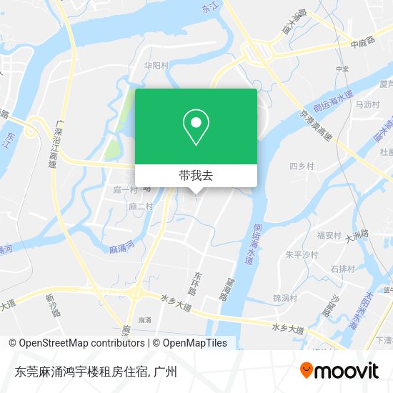 东莞麻涌鸿宇楼租房住宿地图