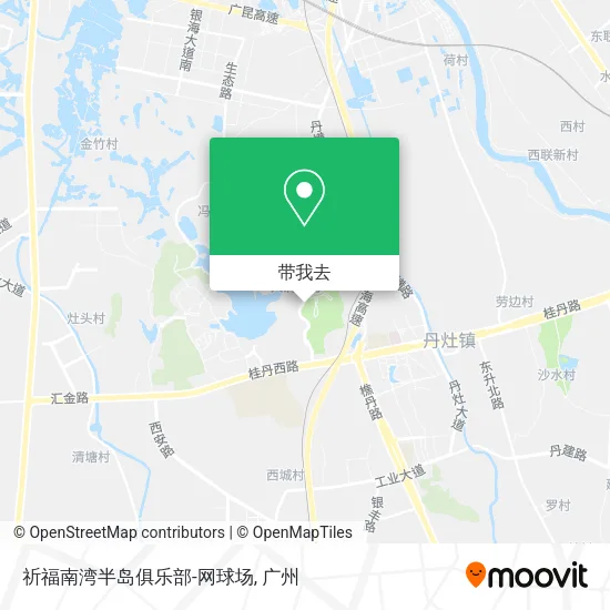 祈福南湾半岛俱乐部-网球场地图