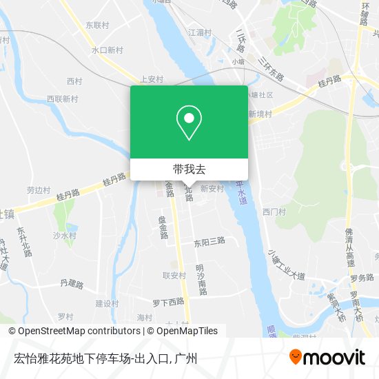 宏怡雅花苑地下停车场-出入口地图