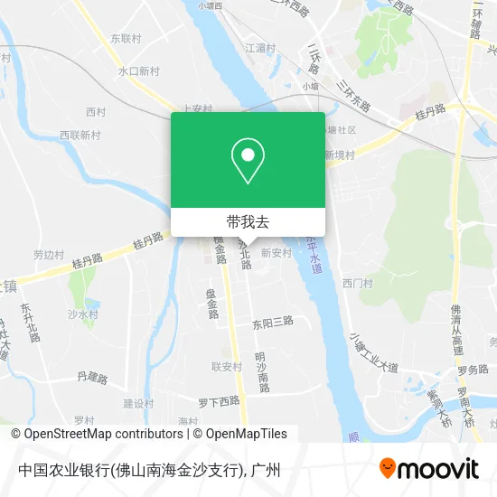 中国农业银行(佛山南海金沙支行)地图