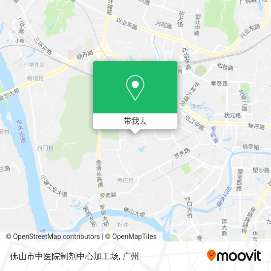 佛山市中医院制剂中心加工场地图