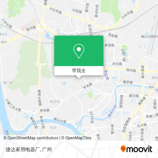 捷达家用电器厂地图
