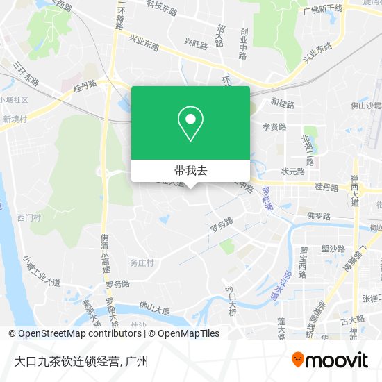 大口九茶饮连锁经营地图