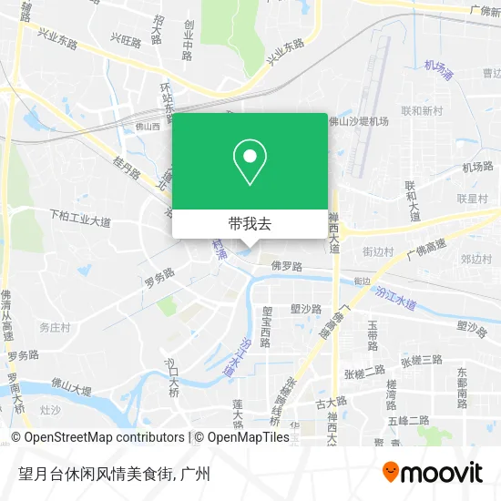 望月台休闲风情美食街地图