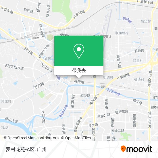 罗村花苑-A区地图