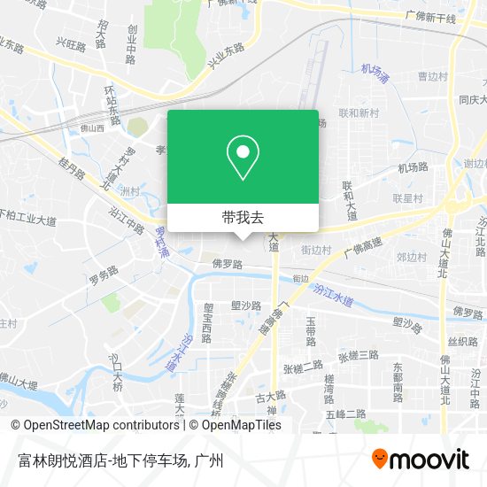 富林朗悦酒店-地下停车场地图