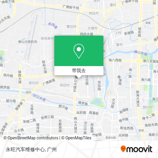 永旺汽车维修中心地图