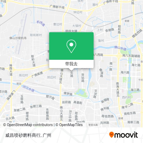 威昌喷砂磨料商行地图