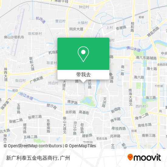 新广利泰五金电器商行地图