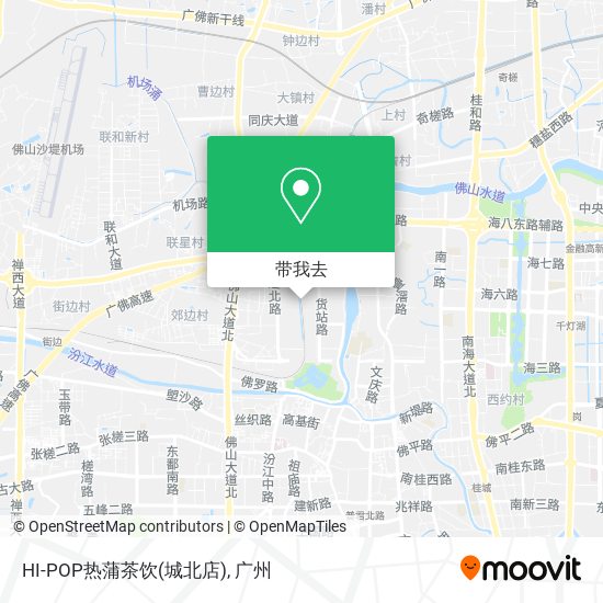 HI-POP热蒲茶饮(城北店)地图