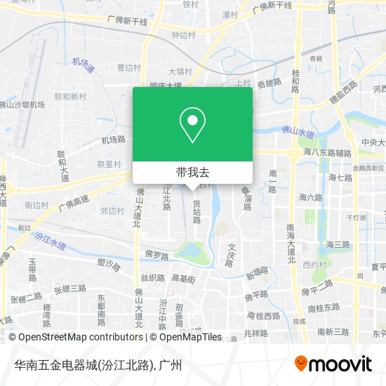 华南五金电器城(汾江北路)地图