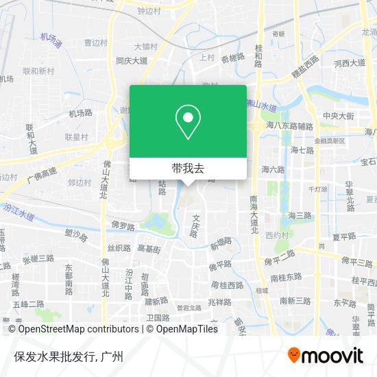 保发水果批发行地图