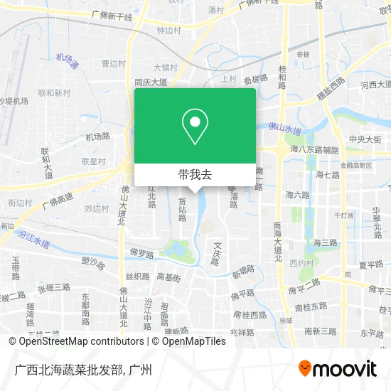 广西北海蔬菜批发部地图