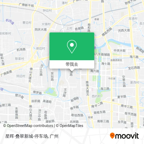 星晖·叠翠新城-停车场地图