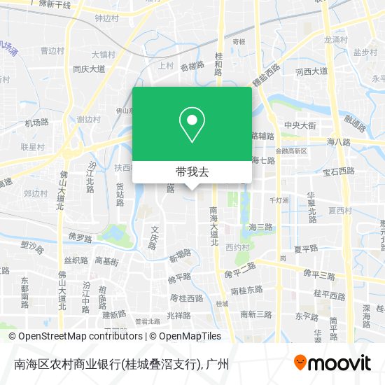 南海区农村商业银行(桂城叠滘支行)地图