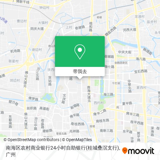 南海区农村商业银行24小时自助银行(桂城叠滘支行)地图