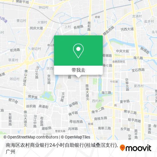 南海区农村商业银行24小时自助银行(桂城叠滘支行)地图