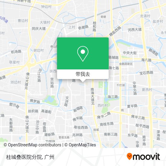 桂城叠医院分院地图