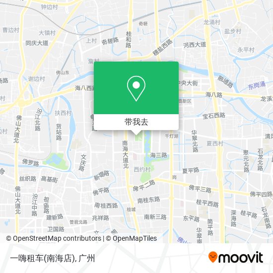 一嗨租车(南海店)地图