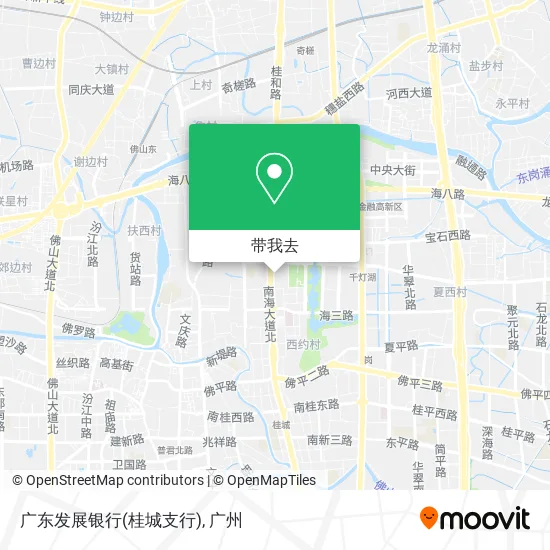 广东发展银行(桂城支行)地图