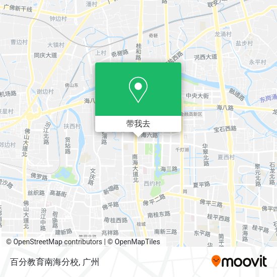 百分教育南海分校地图