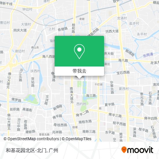 和基花园北区-北门地图
