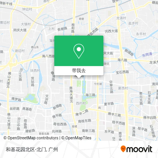 和基花园北区-北门地图