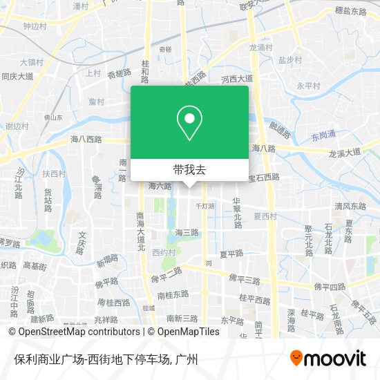 保利商业广场-西街地下停车场地图