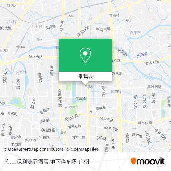 佛山保利洲际酒店-地下停车场地图