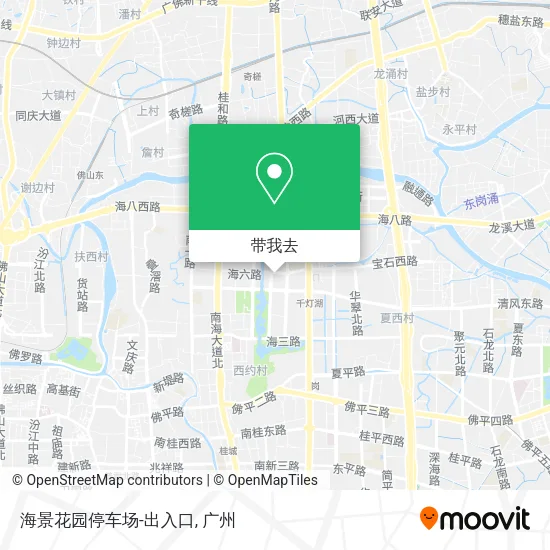 海景花园停车场-出入口地图