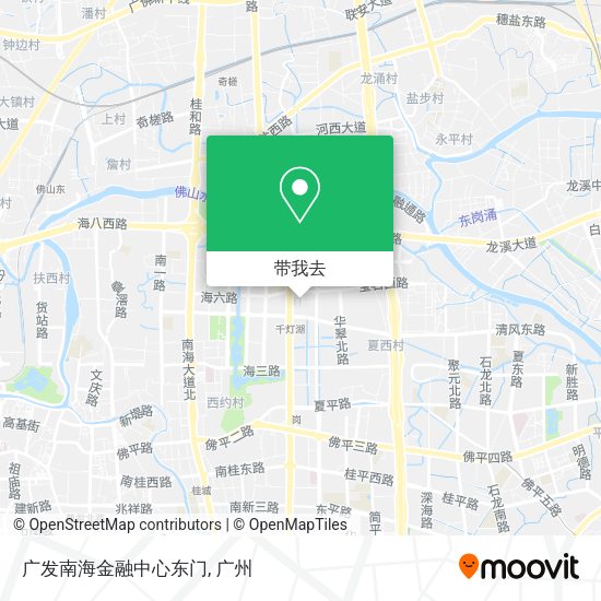 广发南海金融中心东门地图