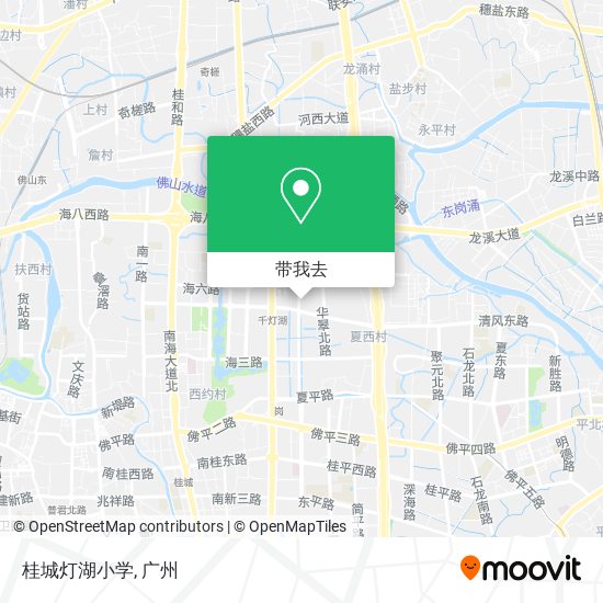 桂城灯湖小学地图