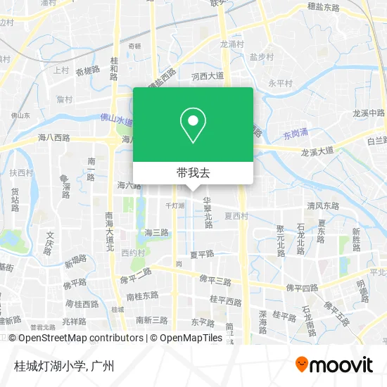 桂城灯湖小学地图