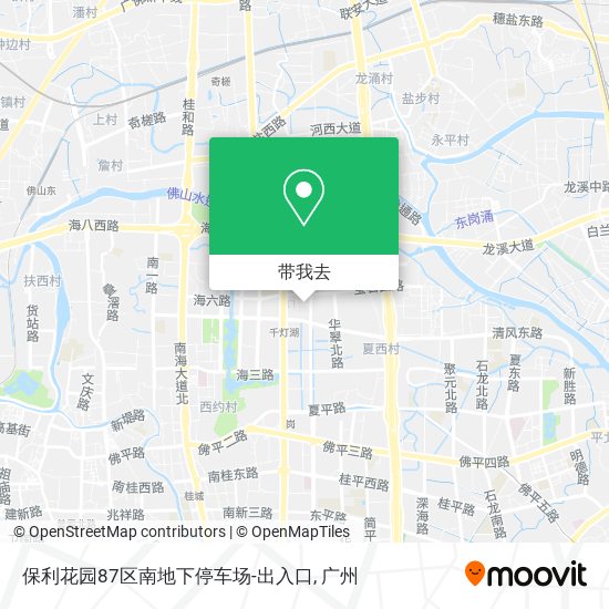 保利花园87区南地下停车场-出入口地图