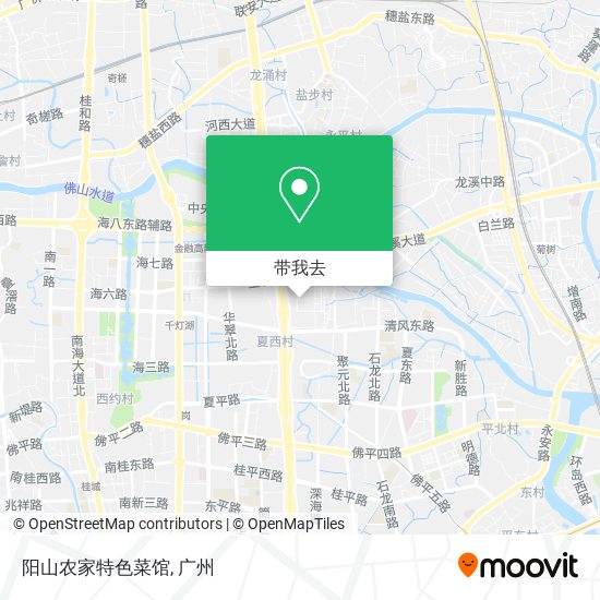 阳山农家特色菜馆地图